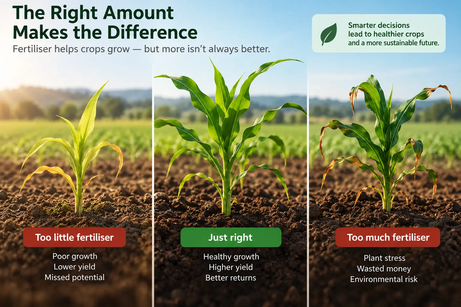 Fertiliser application in agriculture