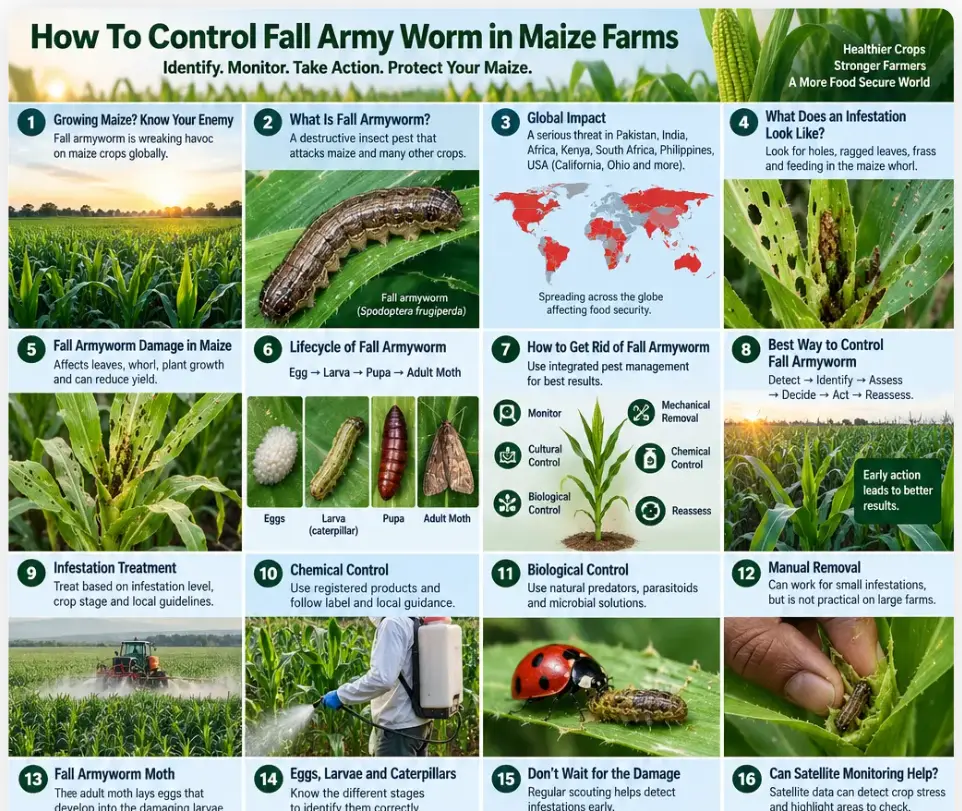 Conventional methods for controlling fall armyworm in maize crops